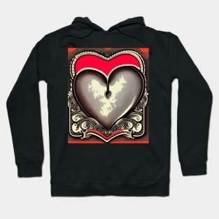 Crazy Hearts Vintage Hoodie